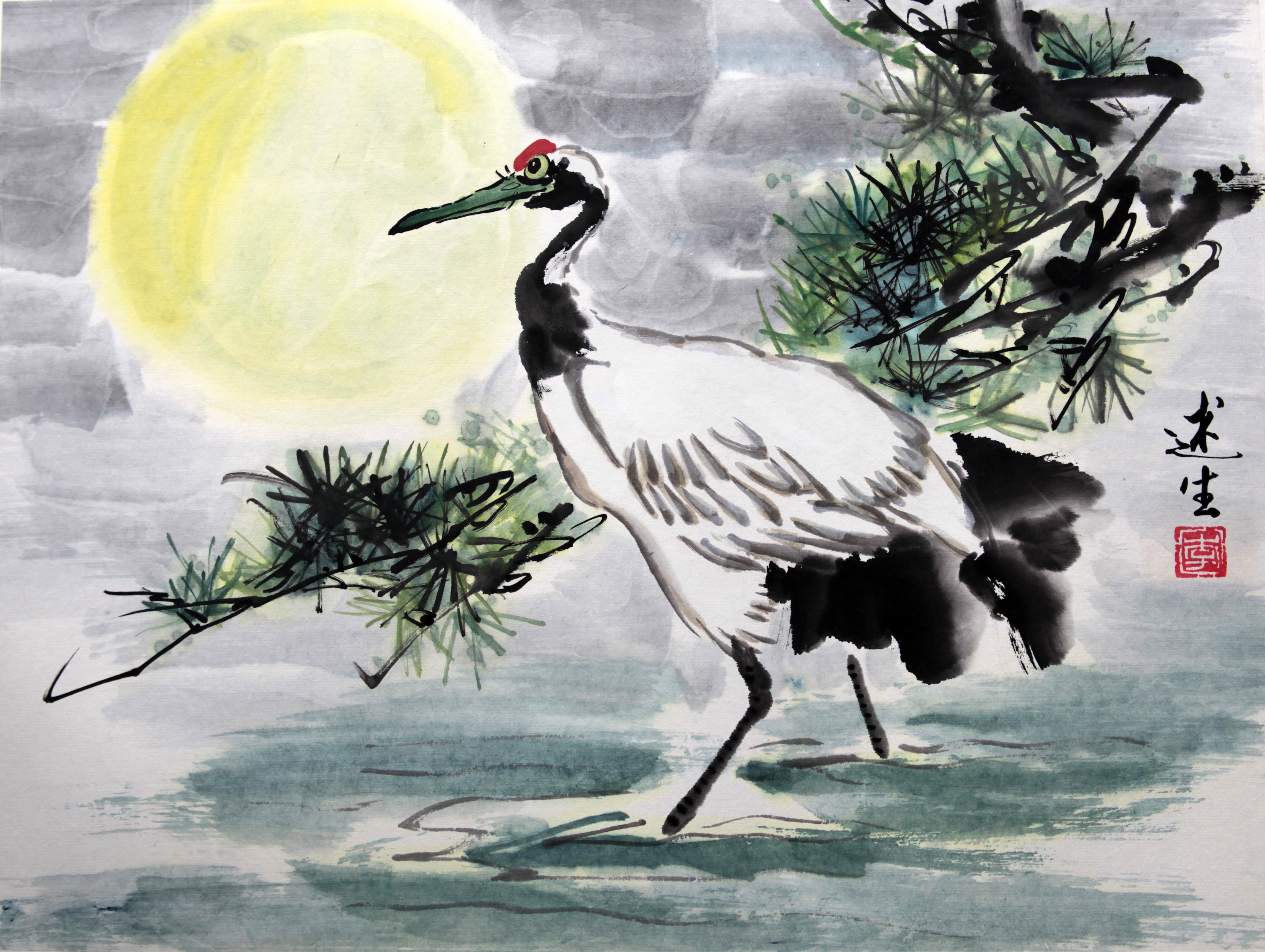 空晴一鹤排云上_晴空一鹤排云上的鹤_晴空一鹤排云上